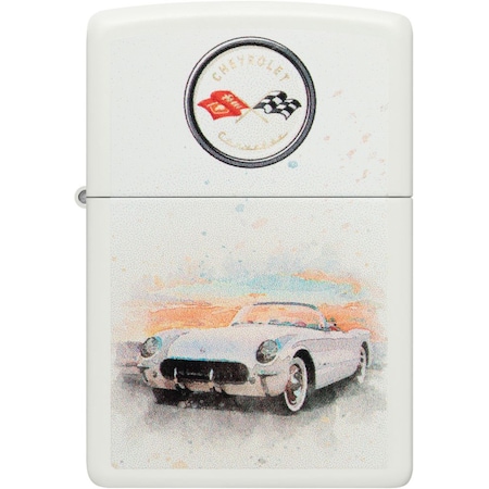 Zippo 2024 Zippo White Matte, Corvette,  ZIP-48406
